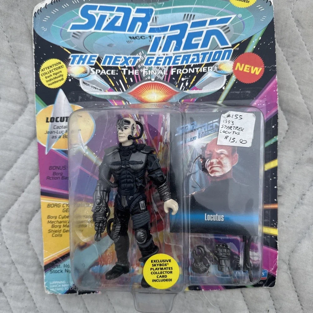 Locutus Captain Picard as Borg Playmates Star Trek Next Generation Sealed 1993